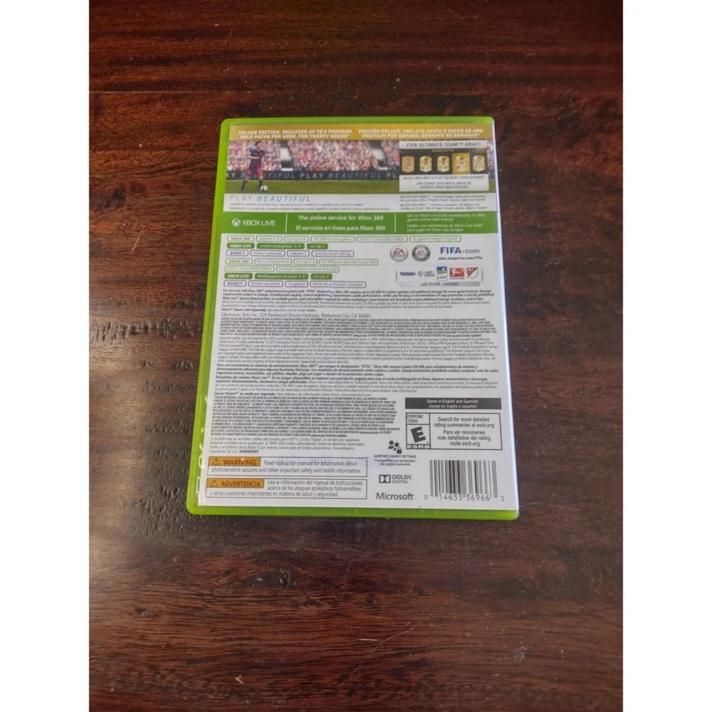 Fifa Soccer 16: Deluxe Edition (Microsoft Xbox 360, 2015) CIB